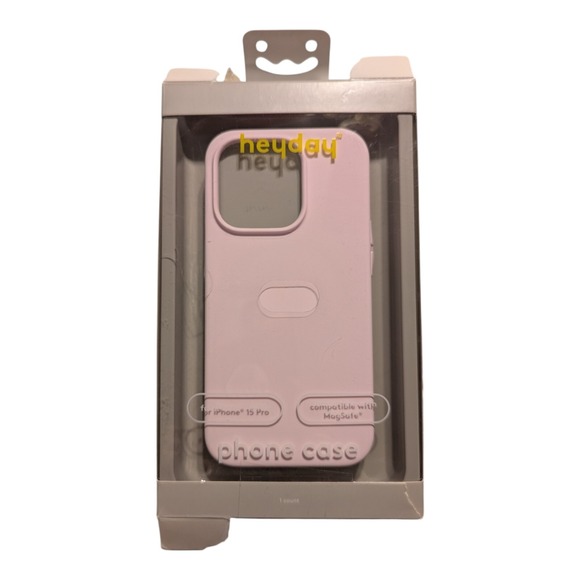 F5. Heyday Silicone MagSafe Case For Apple iPhone 15 Pro -‎ Soft Pink - Picture 1 of 1